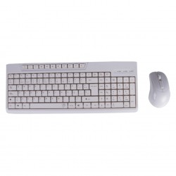 Kit teclado + raton blanco...
